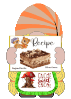 Gnome Recipe Sticker - Gnome Recipe Cooking Stickers
