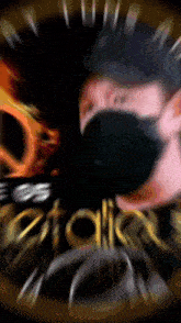 a blurred image of a person wearing a mask with the word stalker in the corner