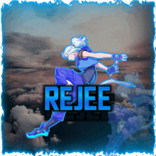 a picture of a person with the name rejee on the bottom