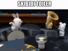 a screenshot of a video game with the words skibidi toiletr