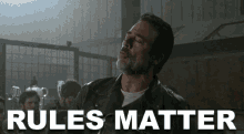 Rules Matter GIF - The Walking Dead Walking Dead The Walking Dead Series GIFs