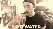 Sip Water GIF - Sip Water Rare Spawn GIFs
