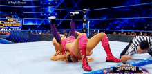 a wrestling match is being broadcasted on usa network