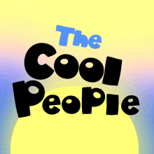 a logo for the cool people with a yellow background