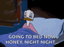 Donald Duck Sleepy GIF - Donald Duck Sleepy Bed GIFs