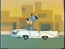 Hanna Barbera Huckleberry Hound GIF - Hanna Barbera Huckleberry Hound Driving GIFs