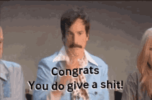 Congrats You Do Give A Shit GIF - Congrats You Do Give A Shit Confetti GIFs