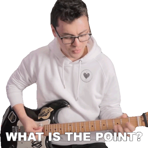 What Is The Point Hunter Engel Sticker - What Is The Point Hunter Engel Agufish Stickers