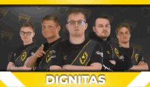 dignitas arms crossed game face wink group