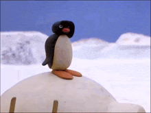 Pingu Searching For Motivation GIF - Pingu Searching For Motivation Yelling GIFs