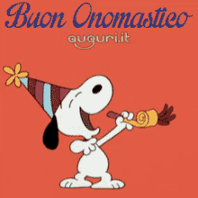 Snoopy Buon Onomastico GIF - Snoopy Buon Onomastico GIFs
