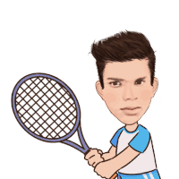 Santosh Dawar Tennis Sticker - Santosh Dawar Tennis Play Stickers
