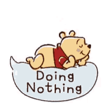 baby pooh disney winnie the pooh doing nothing