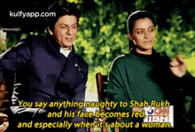 You Say Anything Naughty To Shah Rukhand His Facebecomes Redneand Especially Whenit'S About A Woman..Gif GIF - You Say Anything Naughty To Shah Rukhand His Facebecomes Redneand Especially Whenit'S About A Woman. Srkajol Srk GIFs