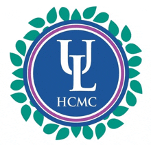 a logo for a company called hcmc with the letter l in the center