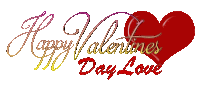 a happy valentine 's day love greeting card with a red heart