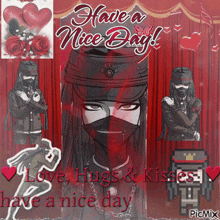 a picture of a man with a mask on his face and the words have a nice day ..