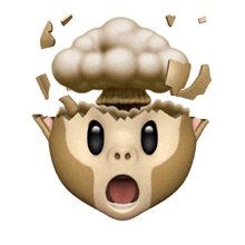 Monkey Head Explode GIF