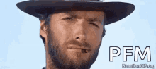 Clint Eastwood Nod GIF - Clint Eastwood Nod Smoking GIFs