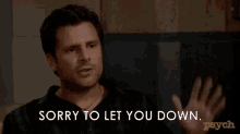 sorry to let you down let you down shawn spencer james roday psych