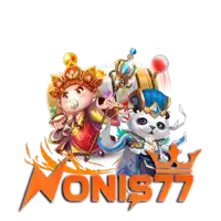 a logo for nonist77 shows a panda and a cartoon character