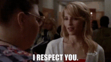 Glee Quinn Fabray GIF - Glee Quinn Fabray I Respect You GIFs
