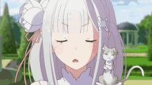 Emilia Rezero GIF - Emilia Rezero Confuse GIFs