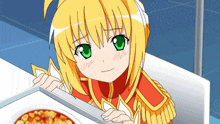 Red Saber Embarrassed GIF - Red Saber Embarrassed Anime Girl GIFs