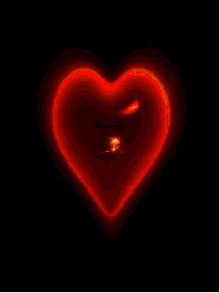 fire red heart