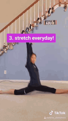 stretch exercise split flexible flexibility