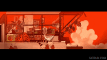 a gif from gifrun.com shows a cartoon scene with a tiger