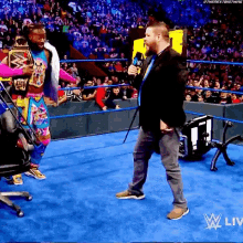 The New Day Kevin Owens GIF - The New Day Kevin Owens Big O GIFs