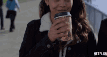 Sip Coffee Jessica Davis GIF - Sip Coffee Jessica Davis Alisha Boe GIFs