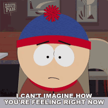 I Cant Imagine How Youre Feeling Right Now Stan Marsh GIF - I Cant Imagine How Youre Feeling Right Now Stan Marsh South Park GIFs