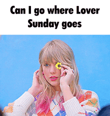 Taylor Swift Lover GIF - Taylor Swift Lover Sunday GIFs