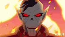 bad guy hordak shera and the princesses of power fire blazing red glowing eyes