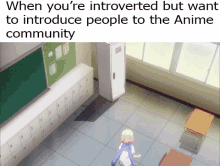 Anime Introvert GIF - Anime Introvert Fall GIFs