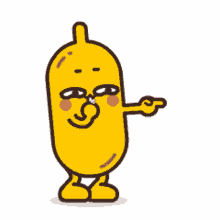 banana emoji cute animated chuckle
