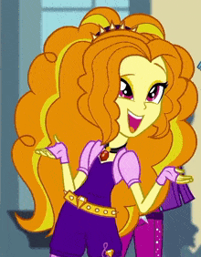 a cartoon drawing of a girl with a crown on her head