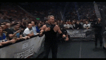 Christian Cage Darby Allin GIF - Christian Cage Darby Allin Dive GIFs