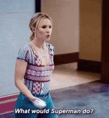 What Would Superman Do Kristen Bell GIF - What Would Superman Do Kristen Bell Advice GIFs