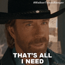 Thats All I Need Cordell Walker GIF - Thats All I Need Cordell Walker Walker Texas Ranger GIFs