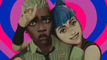 a man and a woman are standing next to each other