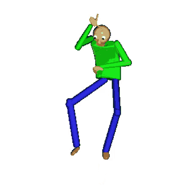 Baldi Dance Sticker - Baldi Dance - Discover & Share GIFs