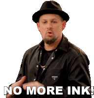 No More Ink Joel Madden Sticker - No More Ink Joel Madden Ink Master Stickers