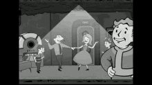 "Fallout 3." (With Vault Boy) Play And Write About The Game At #rgmooc Http://Bit.Ly/Rgmoocourse GIF - Fall Out3 Vault Tec Video Game GIFs