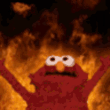 Elmo Burn Elmo GIF - Elmo Burn Elmo Burn GIFs