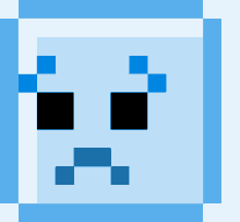 pixel art gmail emoticon emoji sad