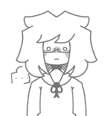 a black and white drawing of a person wearing a hoodie and a bow tie .