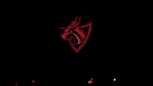 a logo for strive gaming with a dragon on a black background